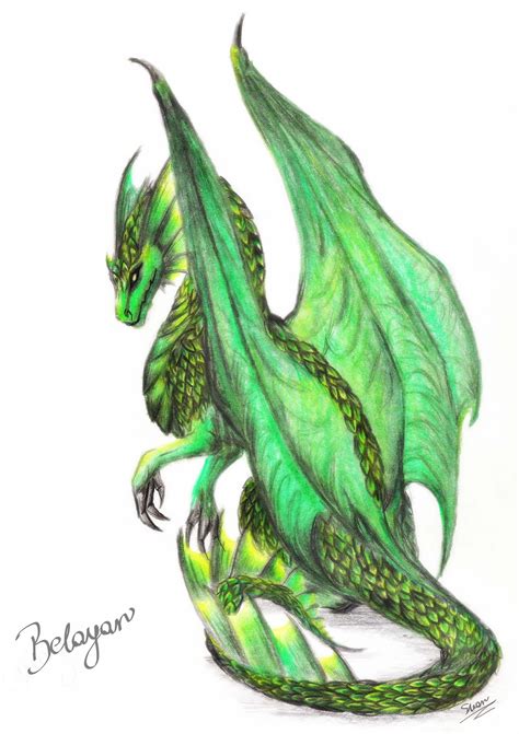 Beautiful Green Dragon Dragons Photo 31477502 Fanpop