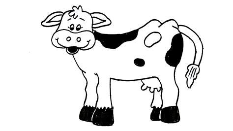 Cow Drawing For Kids Free Download On Clipartmag