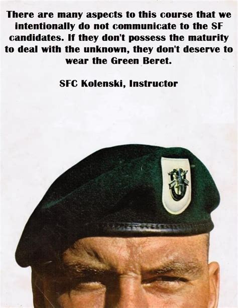 Green Beret Quotes Quotesgram