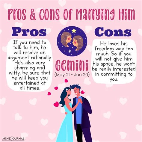 pros and cons of marrying a man based on his zodiac sign zodiac signs zodiac gemini zodiac