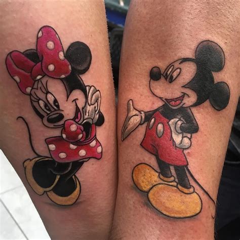 80 Disney Couple Tattoos That Prove Fairy Tales Are Real Mickey Tattoo Couple Tattoos Love
