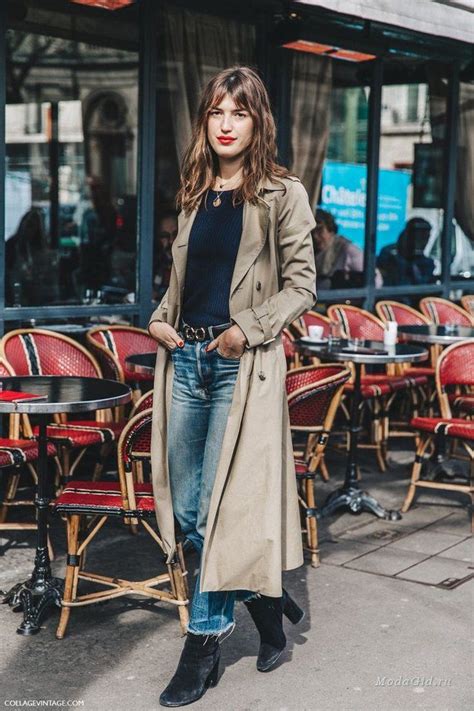 Уличная мода Уже не лето еще не осень время для тренча stylish jackets french street