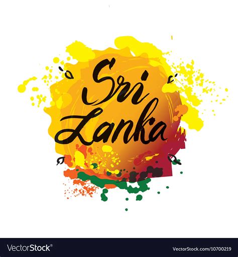 Stamp Or Label With Name Sri Lanka Royalty Free Vector Image