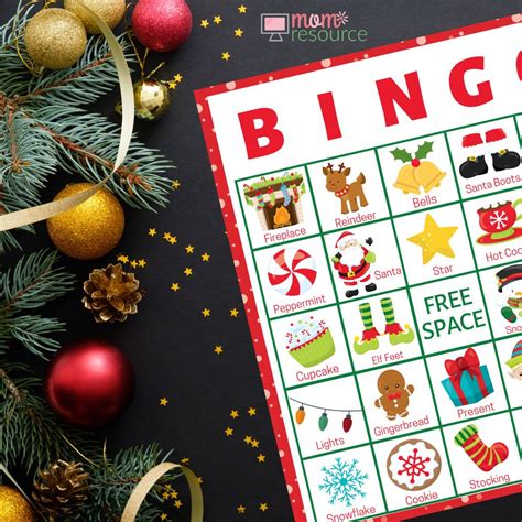 Printable Christmas Bingo Cards For Large Groups Mom Resource