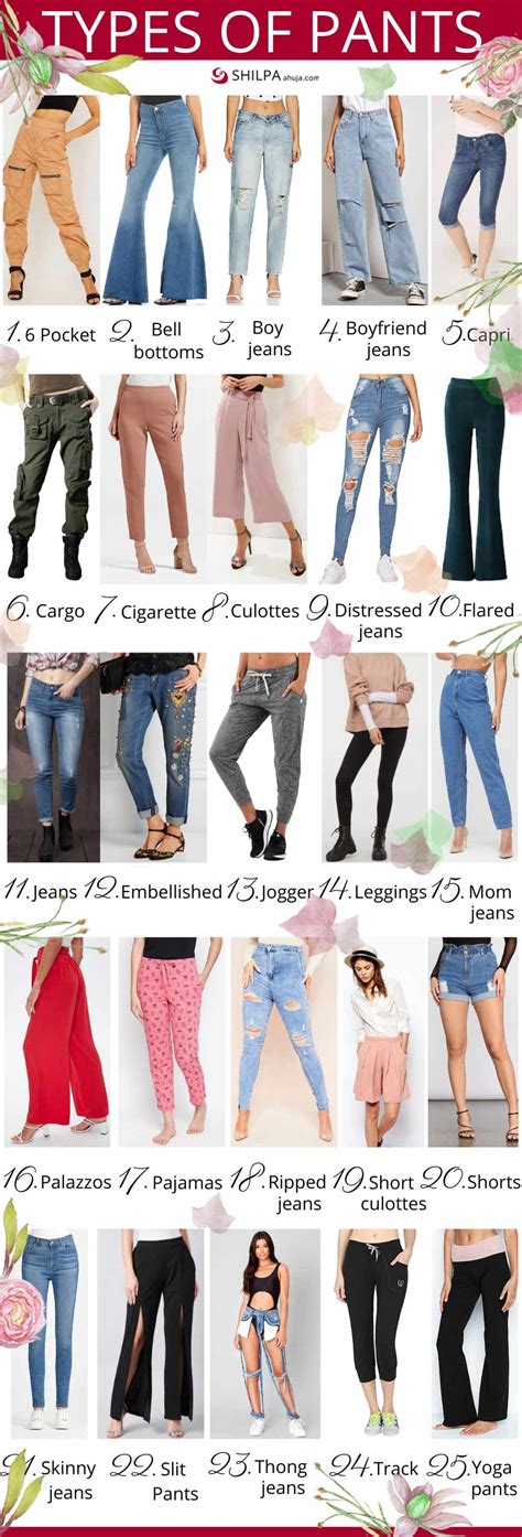 types of pants women s trousers styles and trends