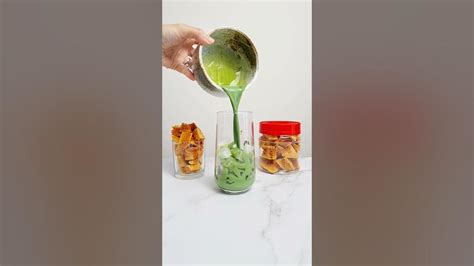 How To Make Matcha Honeycomb Latte Recipe Youtube
