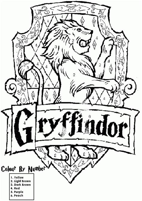 Coloring page harry potter and the philosophers stone harry potter and the philosophers stone. Hogwarts Crest Coloring Page - Coloring Pages for Kids and ...