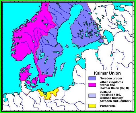 Kalmar Union Union Between Norway Sweden And Denmark Kalmar Denmark