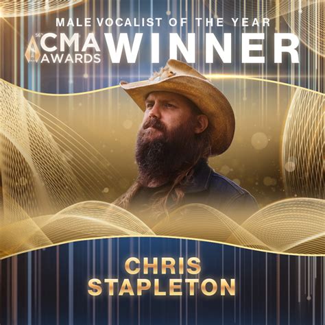 56th Cma Male Vocalist Of The Year Award Winner Chris Stapleton Kixb Cm