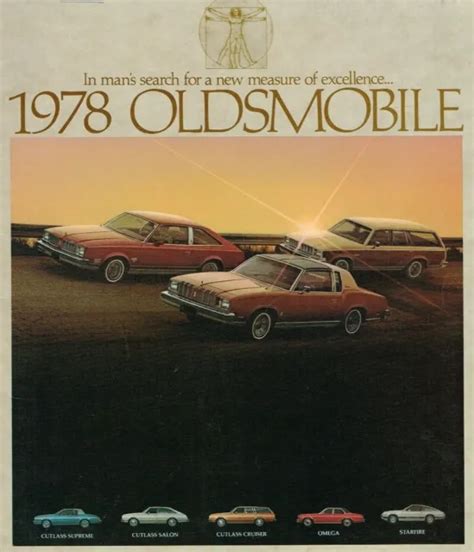 Oldsmobile Brochure Pamphlet Cutlass Supreme Cruiser Omega Starfire Picclick