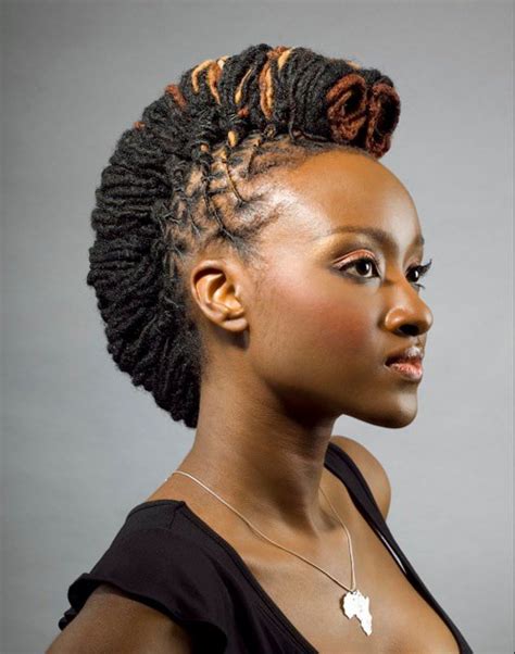 17 Stunning Women With Dreadlocks African Vibes Magazine In 2021 Braided Mohawk Hairstyles