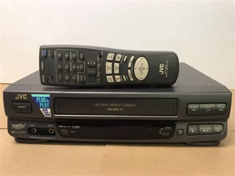 JVC HR VP434U ULTRA Spec DA 4 Head VHS VCR Video Cassette Recorder W