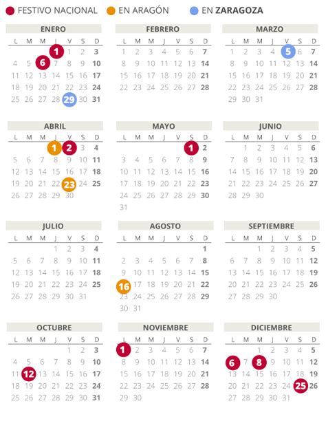 Incluye festivos locales, autonómicos y nacionales. CALENDARIO laboral de ZARAGOZA del 2021 (con todos los ...