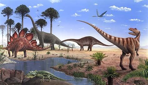 Dinosaurs Of The Jurassic Period By Richard Bizley Dinosaur Pictures