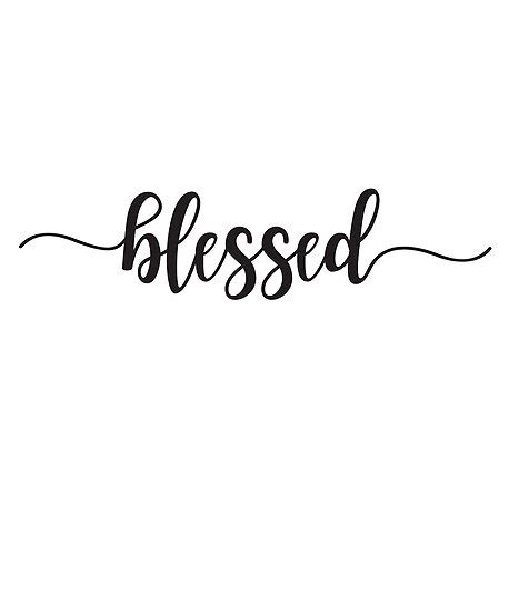 Truly Blessed Christian Religious Calligraphy Poster By Cloud9hopper
