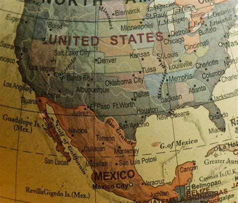 Mapa De Estados Unidos Y M Xico Para Entender La Geograf A