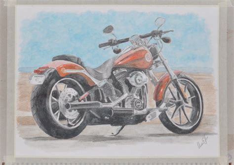 Harley Davidson Motorcycle Drawing At Getdrawings Free Download