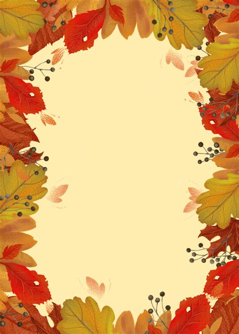 Autumn Leaves Border Leaves Decoration Background Fall Fallen Leaves