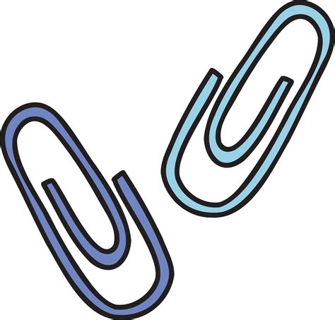 Hand Drawn Cute Paper Clip Illustration 13126790 Png