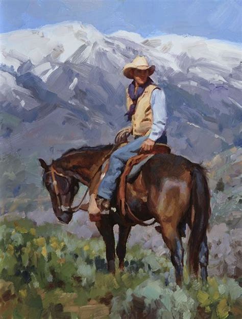 A cowboy is an animal herder, usually in charge of the horses and/or cattle, on cattle ranches, especially in the western united states and canada. Wonderful And Winning Western And Cowboy Paintings - Bored Art