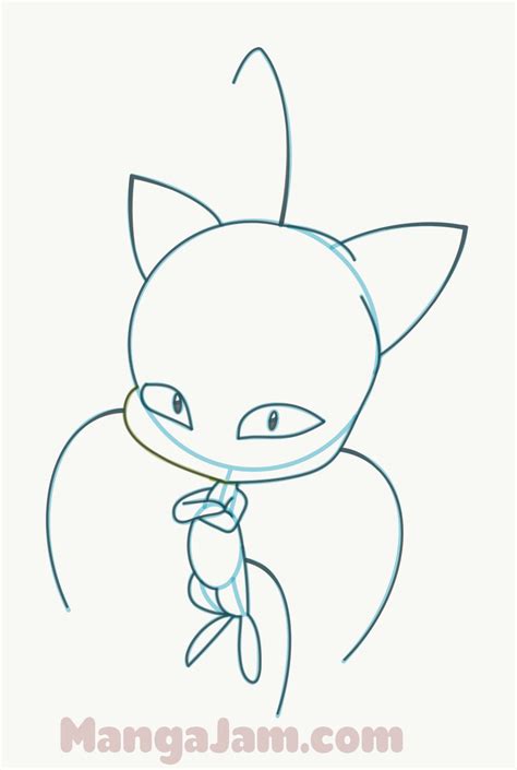 Do you want to draw cat noir and kwami tikki fandom : How to Draw Plagg Kwami from Miraculous - MANGAJAM.com