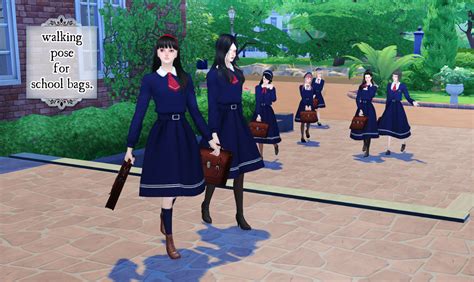 My Sims 4 Blog School Uniforms Accessories And Poses By