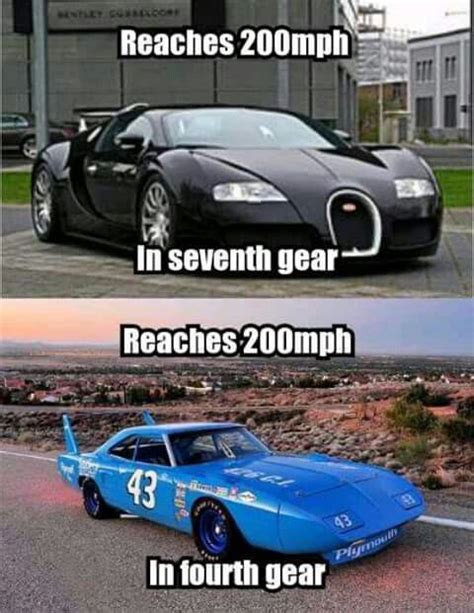 Bugatti Veyron Versus Dodge Daytona Muscle Car Memes Car Jokes