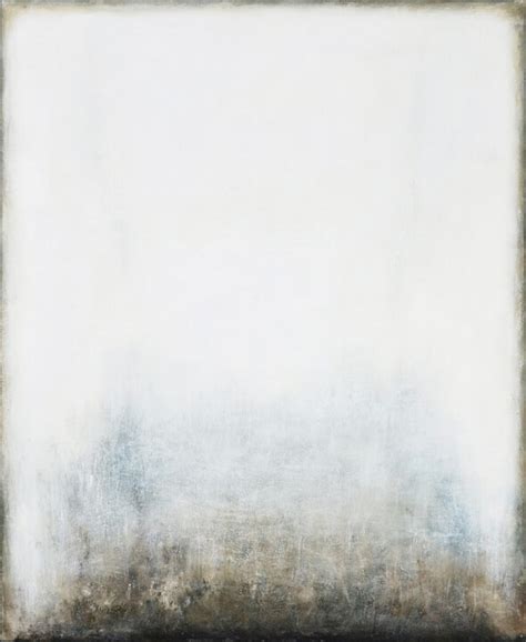 White Grey Abstract Painting Meditative Peinture Par Leon Grossmann