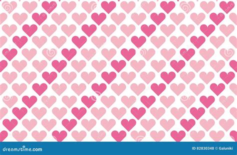 Valentine Seamless Polka Dot Pattern With Hearts Stock Vector