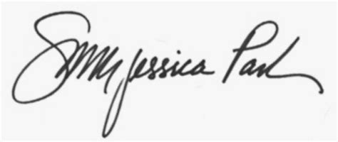 Sarah Jessica Parker Signatures Handwriting Nelsonville Autograph