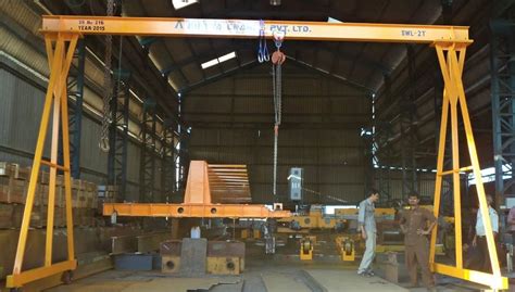 Aditya Crane Single Girder Portable Gantry Cranes Maximum Lifting