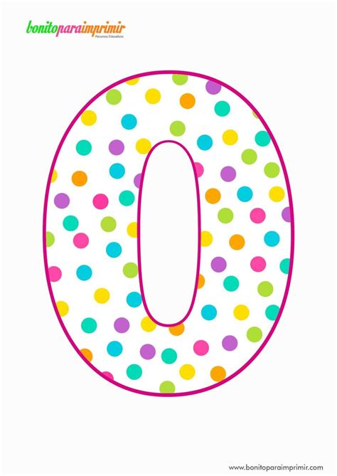 Numeral 0 Para Imprimir