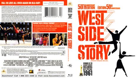 West Side Story 50th Anniversary 1961 R1 Blu Ray Cover And Label