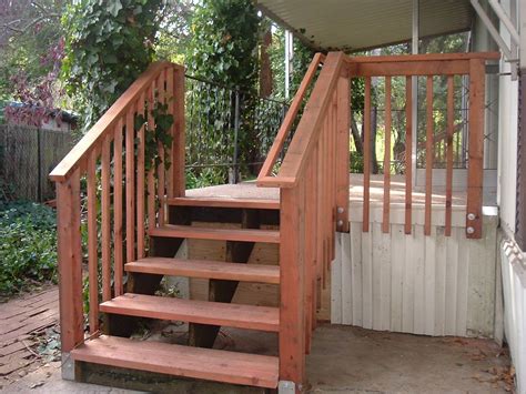 Outside Stair Railing Installation Ineircied
