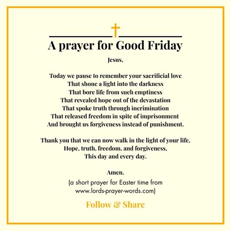 Good Friday Prayer 2021 Template Postermywall
