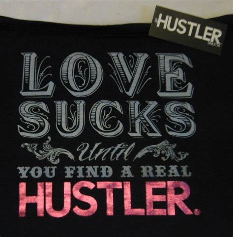 Hustler Love Sucks Until You Find A Real Hustler Crop Top Sexy Retro