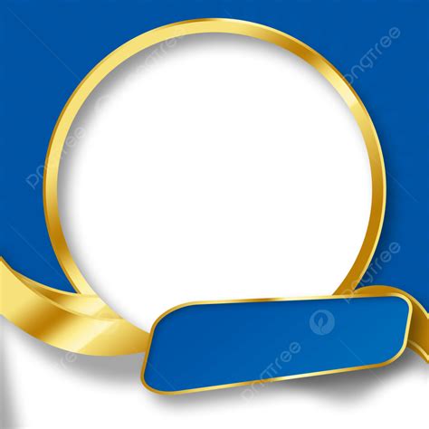 Twibbon Keren Png Picture Twibbon Keren Dan Simple With Golden Blue