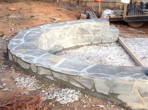 What does last for a long period of time is a firepit that you build from hand. How to Build a Fire Pit with Circular Wrap-Around Veneer Patio