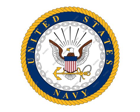 Proudly Display The Us Navy Logo With This Svg