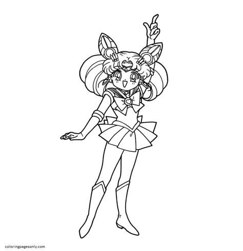 Sailor Chibi Moon Coloring Coloring Pages