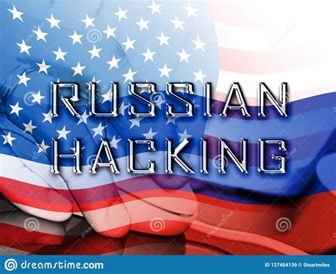 Russian Hacking Election Attack Alert 3d Illustration Stock ...