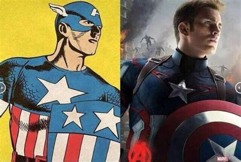 Original Marvel Comics Avengers Compared To The Movie Posters