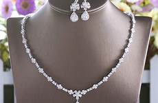 necklace zirconia zircon cubic jewelry sets charming choker bijoux earrings pendant bridal flower party wedding women