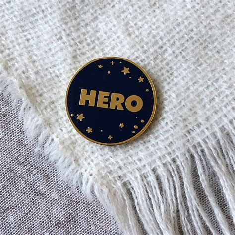 Everyday Hero Enamel Pin Badge By Clara And Macy