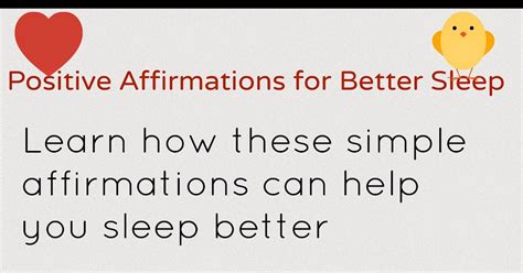 Inspiring Affirmations Positive Affirmations For Better Sleep