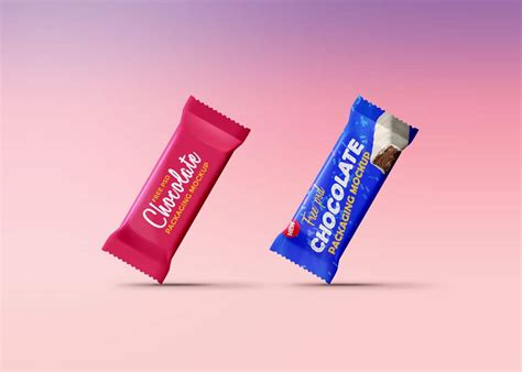 chocolate  granola bar packaging mockups designhooks