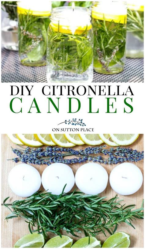 Easy Tutorial For Making Citronella Herb Floating Candles For Your