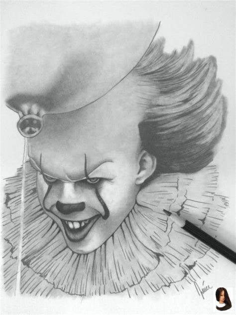 Ich liebe die filme#pennywise #zeichnen #früherundheute #clown. #drawing ideas pencil sketch (notitle) | Beängstigende ...