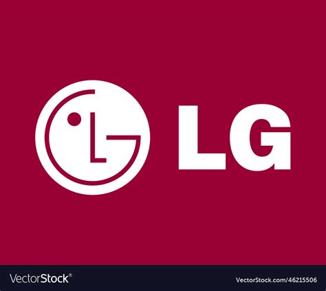 Lg Logo Brand Phone Symbol With Name Red And White