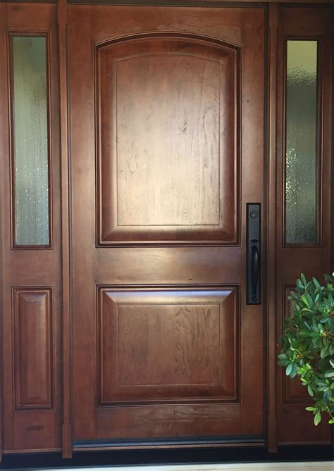 Love This Beautiful Knotty Alder Fiberglass Entry Door Modern Wooden
